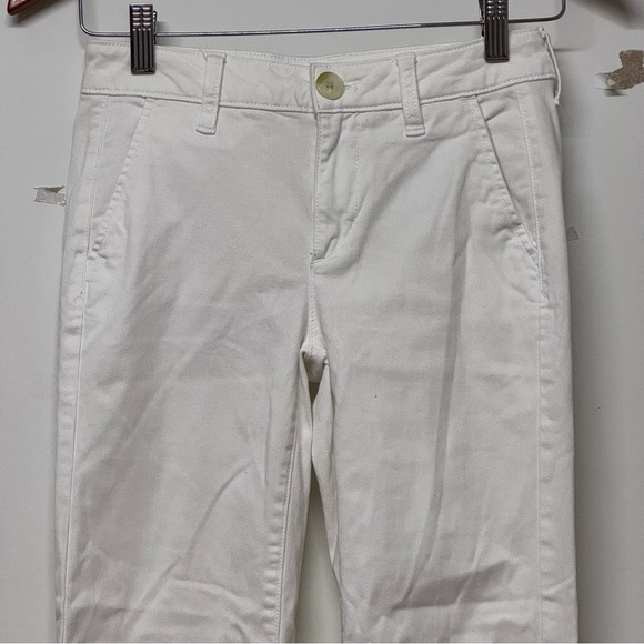 AE American Eagle Super Stretch Skinny Jeans White 0 Short - Picture 2 of 6